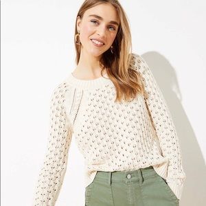 LOFT | Bobble Pointelle🔅Sweater